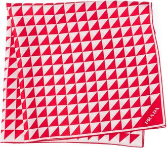 Prada Printed silk twill scarf 90x90