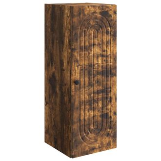 vidaXL Armario De Pared Roble Ahumado 33 X 34,5 X 90 Cm Vidaxl