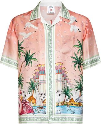 Casablanca Shirts - male - Casablanca - Short Sleeve Shirts - Multicolor - XL - Shirts