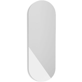 HERDASA Espejo de pared, de la colección Mixes, fabricado en MDF lacado en color blanco