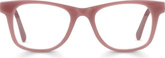 Eyebobs The Director 46mm Square Reading Glasses in Mauve Pink at Nordstrom, Size +1.25