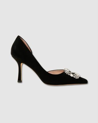 Mi-Mai Astoria Leather Pumps by Diane Perreau in Black at Nordstrom, Size 10