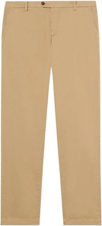 Brooks Brothers Stretch Katoen Twill Chino - Heren - Chinos - Beige - W40 - Katoen - Broeken
