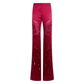 Alberta Ferretti Palazzo Broek - Dames - Wijde Broeken - Veelkleurig - S - Broeken