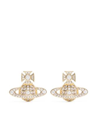 Vivienne Westwood Orb crystal-embellished stud earrings - Gold