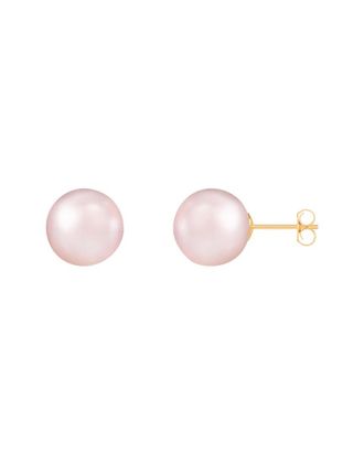 Splendid Pearls 14K 10-11Mm Pearl Earrings
