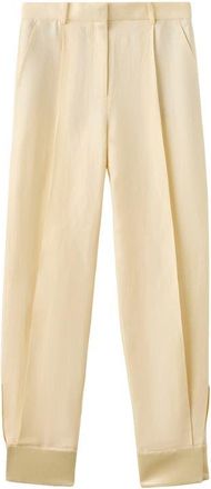 Mango Satin Balloon Pants in Yellow at Nordstrom, Size 10