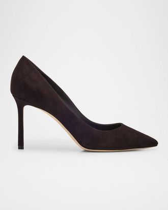 Jimmy Choo London Romy 85 Suede Pumps