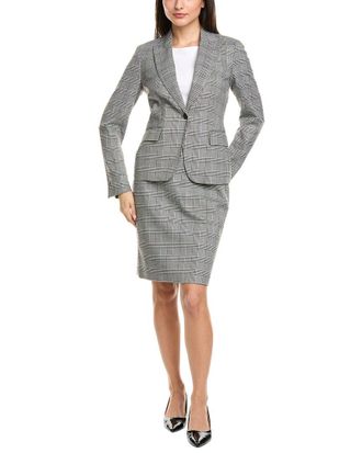 Anne Klein 2Pc Blazer & Skirt Set