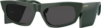 Burberry BE4385 PALMER 403887 Womens Sunglasses Green Size 55