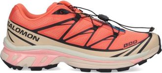 Salomon Xt-6 Sneakers In Pink Fabric Living Coral