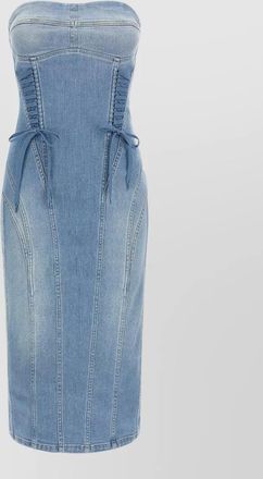 Elisabetta Franchi denim midi dress