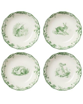 Certified International Set Of 4 Le Jardin Assorted Soup Bowls