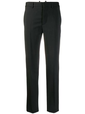 Dsquared2 slim-fit tailored trousers - women - Polyester/Spandex/Elastane/Viscose/Virgin Wool/Viscose - 40 - Black