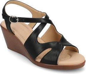 Journee Collection Kedzie II Wedge Sandal - Extra Wide Width Available in Black at Nordstrom Rack, Size 6.5