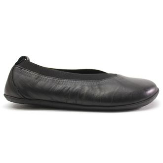 Vivobarefoot Opanka Ballerina Leather Womens Slip On Shoes - UK 6 - US 8 Women - EU 39 - Obsidian - Size:UK 6