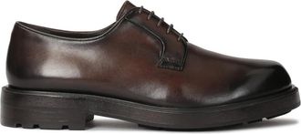 Kazar Bruine derby halfschoenen gemaakt van natuurlijk leer - Heren - Nette schoenen - Bruin - 44 EU - Leer - Schoenen