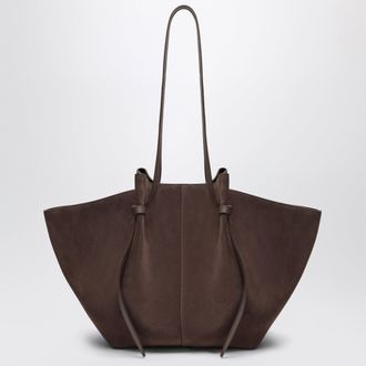 Yuzefi Large Mochi Bag in Nutmeg Suede Leather