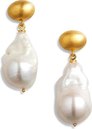 Dean Davidson Florence Baroque Pearl Drop Earrings in Pearl/Gold at Nordstrom