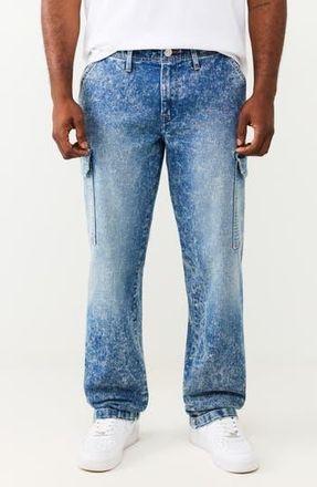 True Religion Denim Cargo Pants in Light Celestine at Nordstrom Rack, Size 40