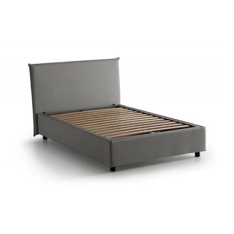 Talamo Italia Talamo Italia - Cama De Plaza Y Media Ashasa, Cama Contenedor Con Revestimiento De Tela, 100% Made In Italy, Apertura Frontal, Adecuado Para Colch&oacute;n C