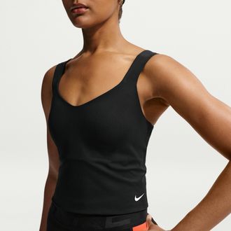 Nike Womens Nike Pro Sculpt -Support Padded Sports Bra Tank Top in Black | IR1902-010