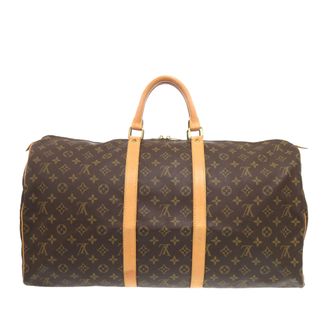 Louis Vuitton Coated Canvas Monogram Keepall 55
