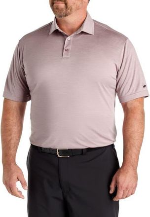 Reebok Big & Tall Performance Heather Polo Shirt in Muted Mauve at Nordstrom, Size Xx-Large