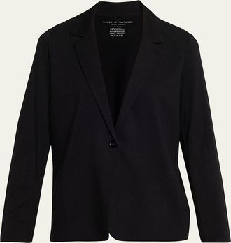 Majestic Filatures Relaxed Single-Button Blazer