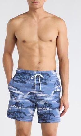 Trunks Surf & Swim Co. Sano 6.5-Inch Swim Trunks in Deep Blue at Nordstrom Rack, Size X-Large