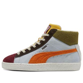 Puma (WMNS) PUMA Lemlem x Suede Mid Icy Blue Cayenne Pepper 396629-01