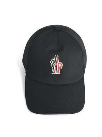 Moncler Black Cotton Cap
