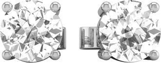 Diamond2Deal 14k Gold 0.75Ct Round Lab Grown Diamond Solitaire Stud Earrings