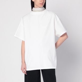Maison Margiela White reversed shirt T-shirt