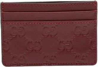 Gucci Pre-owned Wallets, female, Red, Size: ONE SIZE Pre-owned Card Holder
