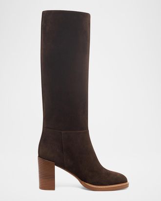 Gabriela Hearst Bocca 75MM Suede Knee-High Boots