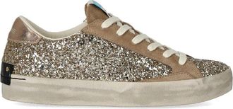 Crime London SNEAKER DISTRESSED GLITTER ORO CRIME LONDON