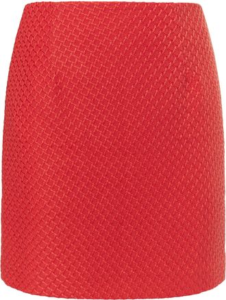 Faina Minirok van boucl&eacute; Dames rood