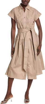 Gracia Front Lace Belt Shirtdress