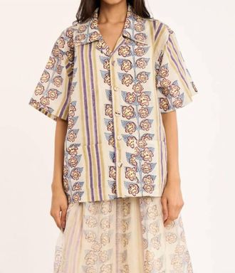 Rujuta Sheth Womens Alma Shirt In Atlas Floral Block