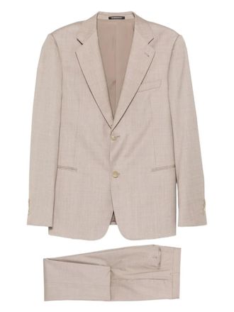 Emporio Armani Pak met enkele rij knopen - Beige