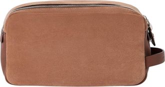 Brunello Cucinelli Beauty Case in Camoscio - - Bags - Uomo - Marrone - ONE SIZE
