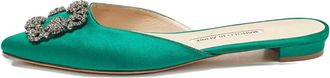Manolo Blahnik Mules con cristalli Pre-owned - Verde