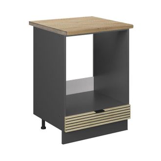 Vicco Armario Para Horno Empotrado Fame-line, Panel De Roble, 60 Cm, Et Roble