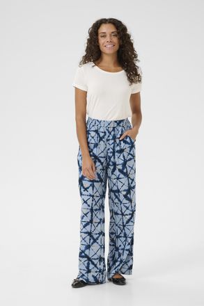 Culture Casual broek Relaxed fit Blue Batik blue