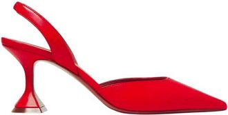Amina Muaddi Holli Nappa Slingback Pumps, Brand Size 36.5 ( US Size 6.5 )