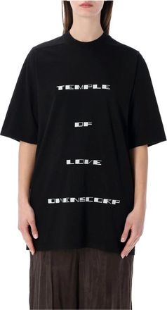 Rick Owens Jumbo SS T-Shirt - Dames - T-shirts - Zwart - XS - Katoen - Tops