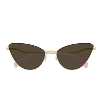 Gucci Cat-eye Sunglasses - female - Gucci - Sunglasses - Yellow - 57 MM - Accessories
