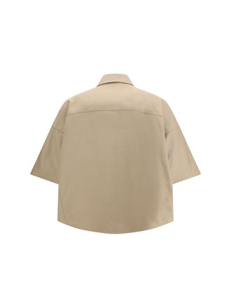 Brunello Cucinelli Womens Short-Sleeve Shirt Trench Cotton