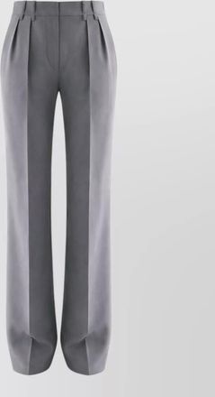 Jil Sander wool gabardine trousers wide leg pleated